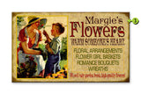 Florist (Flowers) Metal Sign 28x48