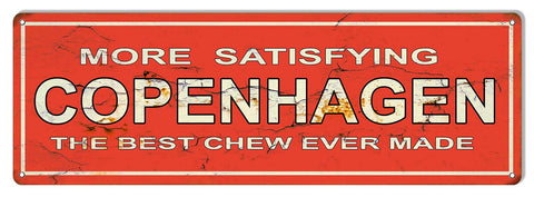 Copenhagen Tobacco Reproduction Vintage Large Cigar Metal Sign 8×24