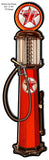 Red Star Gas Pump Cut Out Garage Art By Steve McDonald 8.5×30