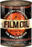 Film Motor Oil Can Reproduction Gas Station Metal Sign 12x18