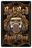 Rat Rod Hot Rod Garage Art Metal Sign By Steve McDonald 12x18
