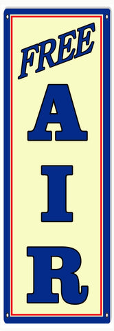 Free Air Gas Station Reproduction Garage Shop Metal Sign 9x30