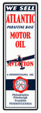 Atlantic Motor Oil Reproduction Large Aviation Metal Sign 8×24
