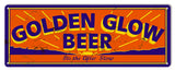 Golden Glow Beer Reproduction Man Cave Bar Metal Sign 8×24