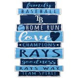 Tampa Bay Rays Sign 11x17 Wood Family Word