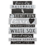 Chicago White Sox Sign 11x17 Wood Family Word