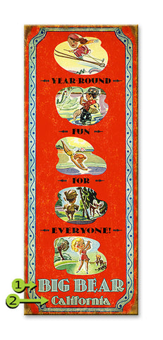 Year Round Fun Wood Sign 17x44