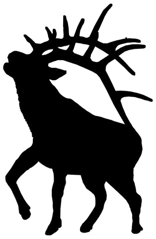Deer Laser Cut Out Black Silhouette Wall Decor Metal Sign 15.5×24