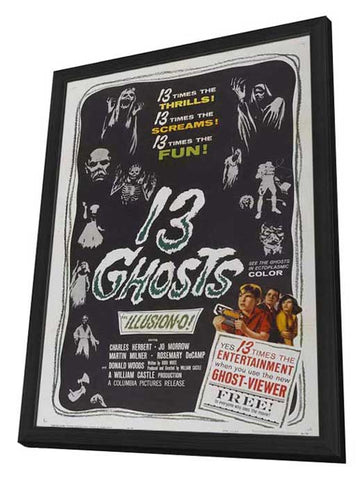 13 Ghosts 11 x 17 Movie Poster - Style B - in Deluxe Aluminum Frame