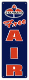 Standard Free Air Metal Motor Oil Gas Station Garage Art Sign 6?x18?