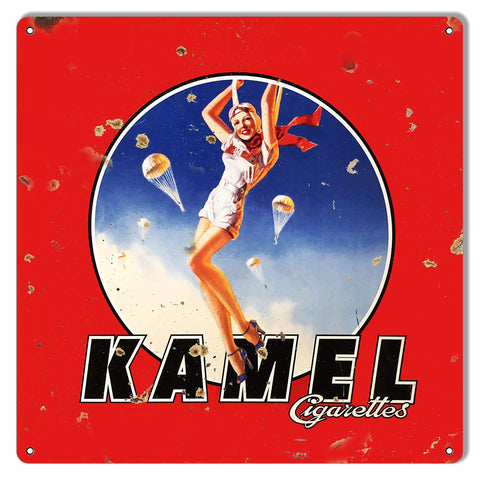Kamel Cigarette Reproduction Cigar Metal Sign 12×12