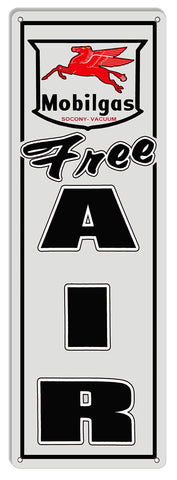 Mobilgas Free Air Reproduction Metal Sign 6?x18? Gas and Motor Oil Garage Art