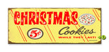 Xmas Cookies Wood Sign 14x36