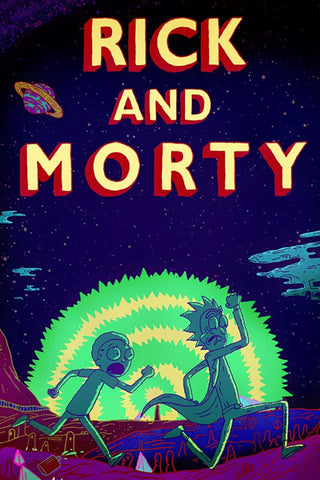 Rick and Morty Style: 3 - 27 x 40 inch. TV Show Poster