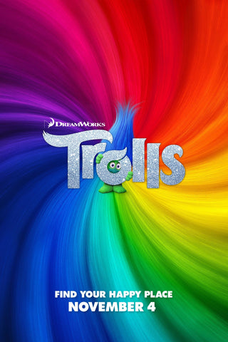 Trolls Style D Movie Poster 27 x 40 inch