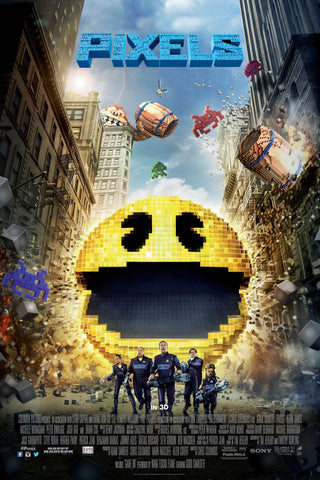 Pixels Style C Movie Poster 11 x 17 inch