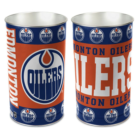 Edmonton Oilers Wastebasket 15 Inch - Special Order
