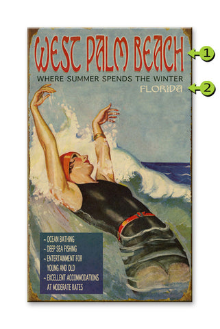 Where Summer Spends the Winter Wood Sign 28x48