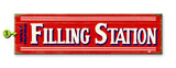 Filling Station Wood Sign 10x36