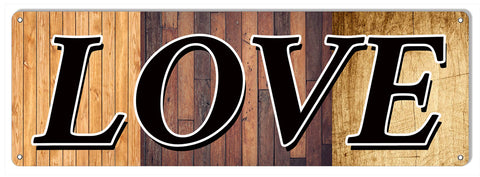 Love Reproduction Nostalgic Metal Sign 6×18