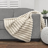 PUFFY FAUX FUR THROW