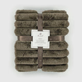 PUFFY FAUX FUR THROW