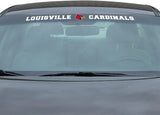 Louisville Cardinals Decal 35x4 Windshield Style