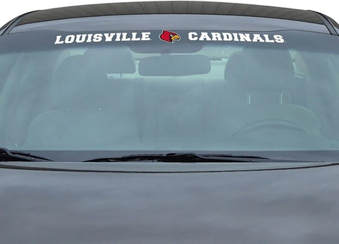 Louisville Cardinals Decal 35x4 Windshield Style