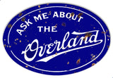 Overland Gas Station Reproduction Garage Shop Metal Sign 11×18