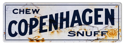 Copenhagen Snuff Reproduction Vintage Cigar Metal Sign 6×18