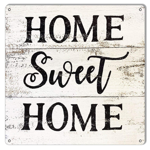 Home Sweet Home Country Reproduction Metal Sign 12×12