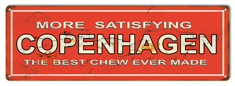 Copenhagen Chew Reproduction Vintage Cigar Metal Sign 6×18