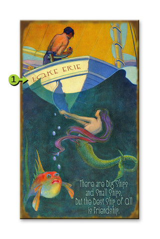 Best Ship of All is Friendship Metal 28x48