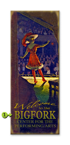 Backstage Theater Metal 17x44