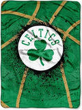 Boston Celtics Blanket 60x80 Raschel Shadow Play Design
