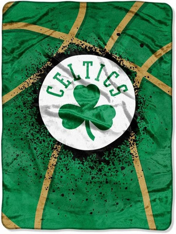 Boston Celtics Blanket 60x80 Raschel Shadow Play Design