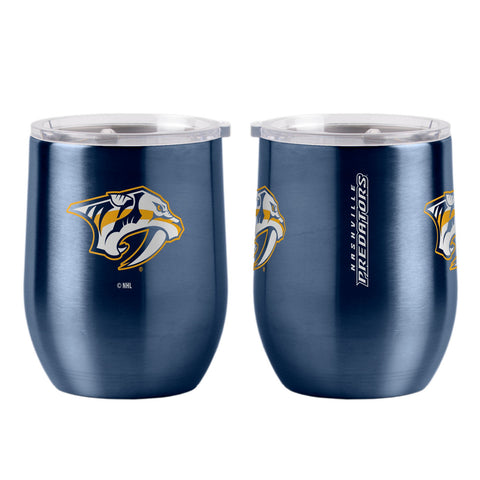 Nashville Predators Travel Tumbler 16oz Stainless Steel Curved   Special Order