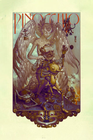 Guillermo del Toro's Pinocchio Style C Movie Poster 11 x 17 inch