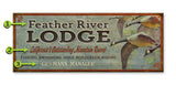 Five Geese Lodge Wood Sign 17x44