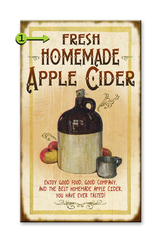 Apple Cider Metal 18x30