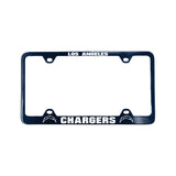 Los Angeles Chargers License Plate Frame Laser Cut Blue