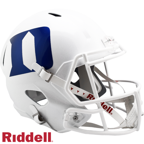 Duke Blue Devils Helmet Riddell Replica Full Size Speed Style White - Special Order