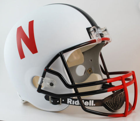Nebraska Cornhuskers Riddell Deluxe Replica Helmet   Alternate White