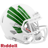 North Texas Mean Green Helmet Riddell Replica Mini Speed Style Matte White