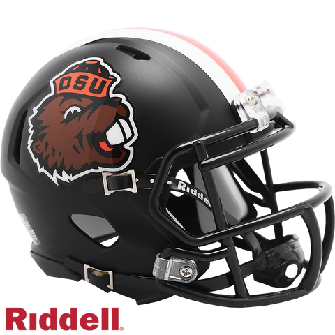 Oregon State Beavers Helmet Riddell Replica Mini Speed Style Satin Black