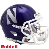 Northwestern Wildcats Helmet Riddell Replica Mini Speed Style Purple