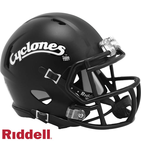 Iowa State Cyclones Helmet Riddell Replica Mini Speed Style Black