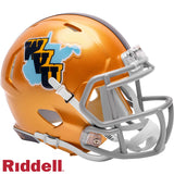 West Virginia Mountaineers Helmet Riddell Replica Mini Speed Style Gold Throwback