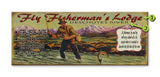 Fly Fisherman's Lodge Metal 14x36