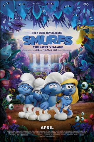 Smurfs: The Lost Village Style D Movie Poster 27 x 40 inch